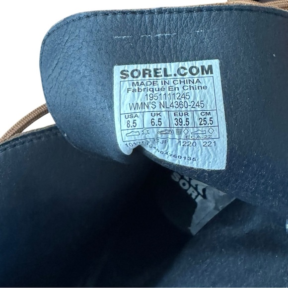 Sorel Joan of Arctic Waterproof Wedge III Booties Leather 8.5 - Picture 8 of 8